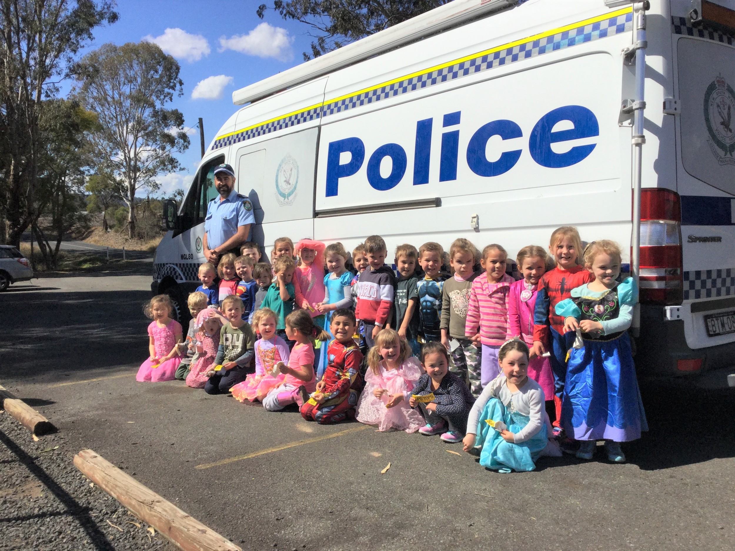 police officer visit to preschool
